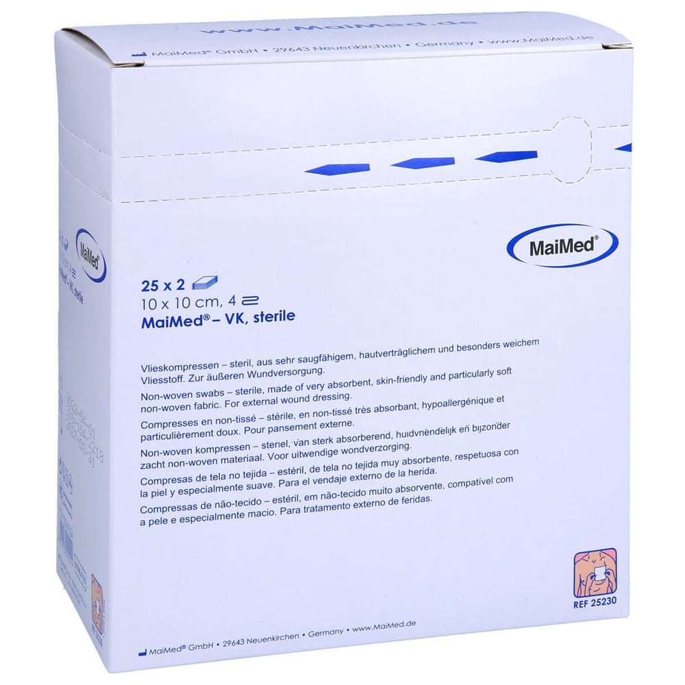 Vlieskompressen 10x10 4-fach steril