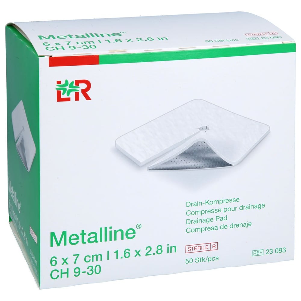 Metalline Drain Kompressen 6x7 cm
