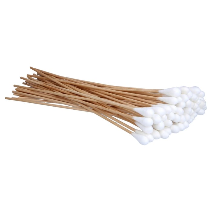 Wattestäbchen Holz 25cm großer Kopf