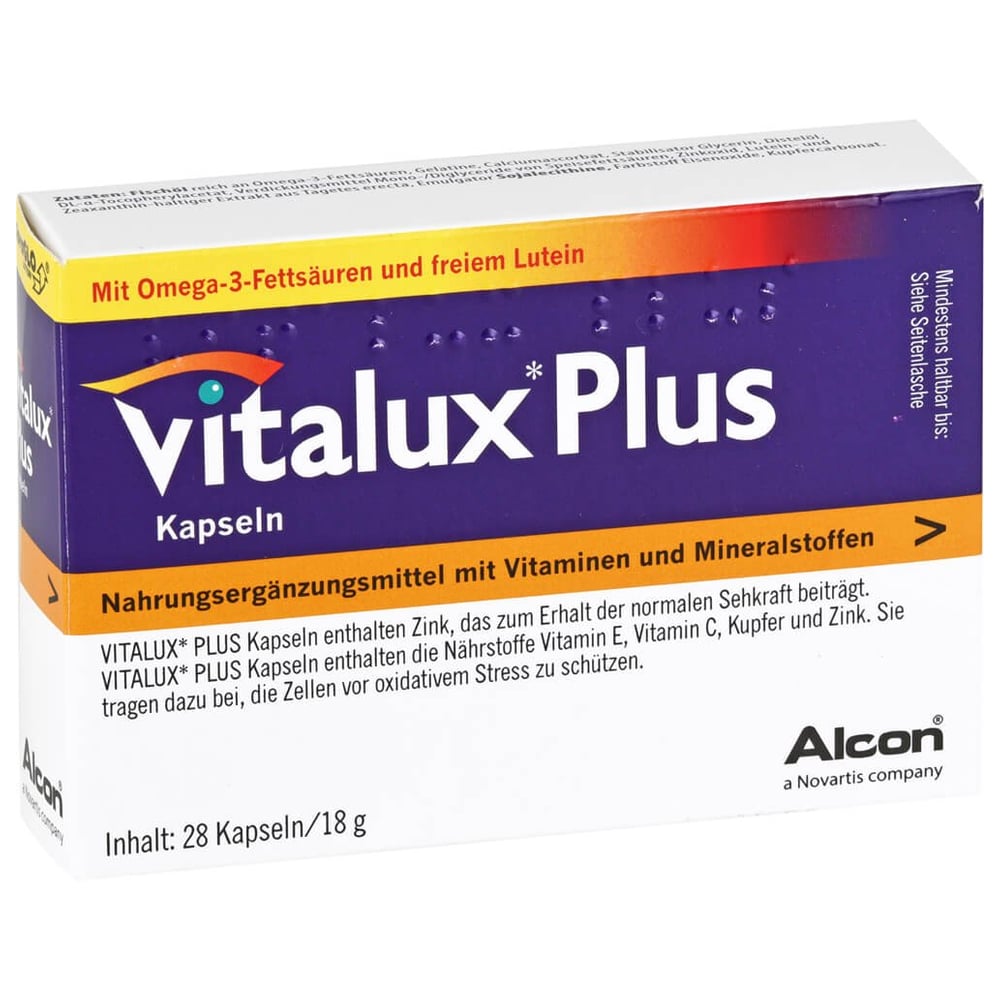 Vitalux Plus Lutein u. Omega3 Kapseln
