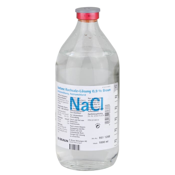 Kochsalzlösung 0,9% Glasfl.