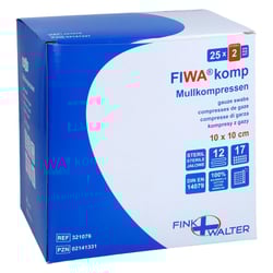Mullkompressen 10x10cm steril 12-fach