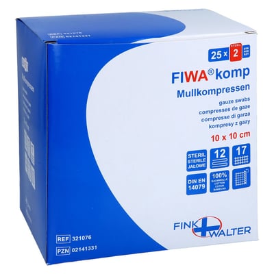 Mullkompressen 10x10cm steril 12-fach