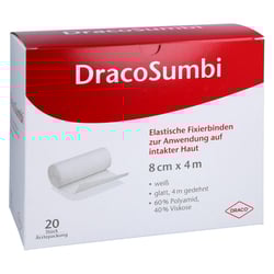 Dracosumbi Fixierbinde 8 cmx4 m weiß