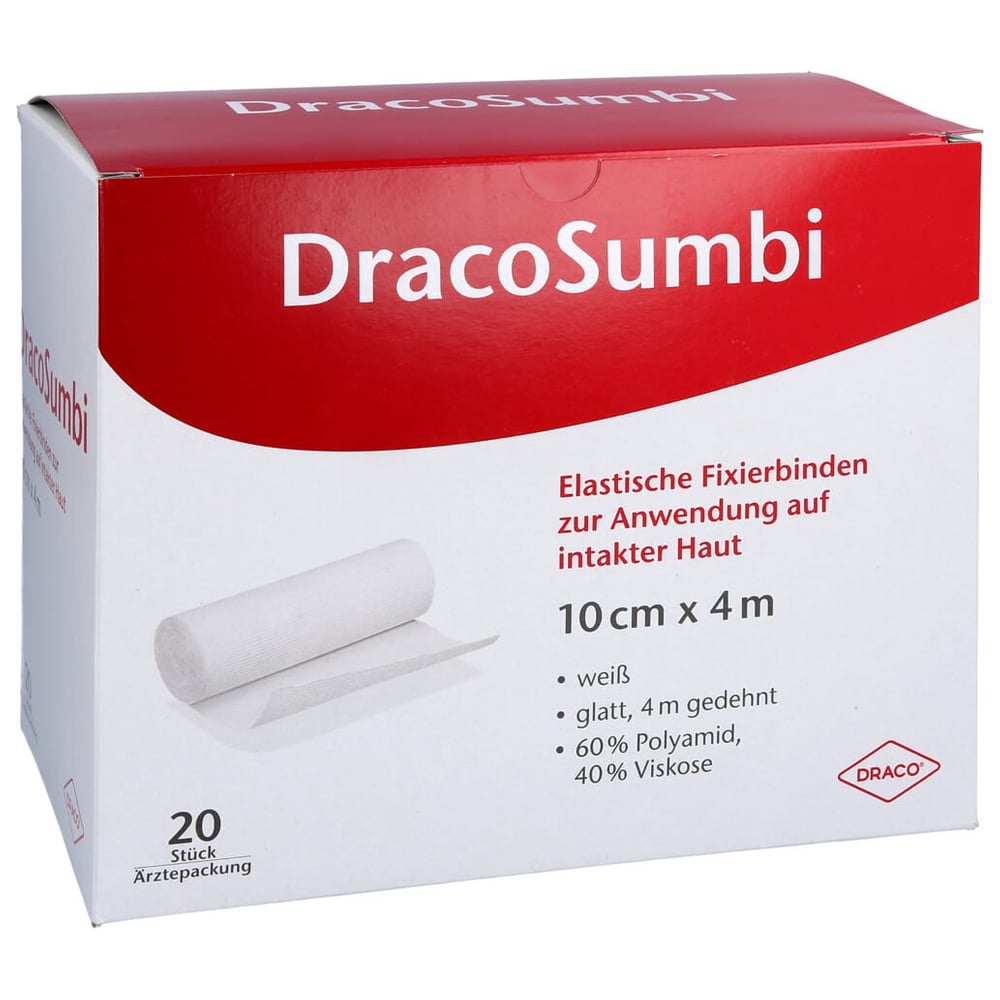 Dracosumbi Fixierbinde 10 cmx4 m weiß