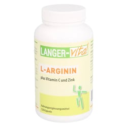 L-ARGININ 2894 mg/TG plus Vitamin C und Zink Kaps.