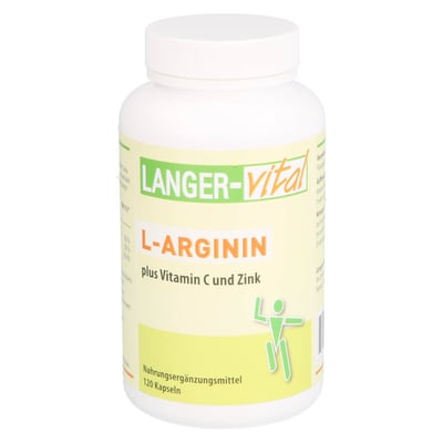 L-ARGININ 2894 mg/TG plus Vitamin C und Zink Kaps.