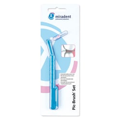Miradent Pic-Brush Set transp.blau 1Halt+1B