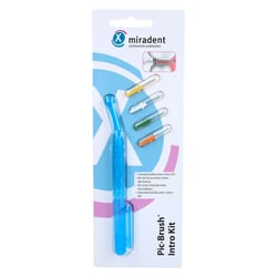 Miradent Pic-Brush Intro Kit transp.blau 1H+4B