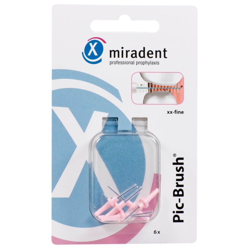 Miradent Interd.Pic-Brush Ersatzb.xx-fein pink