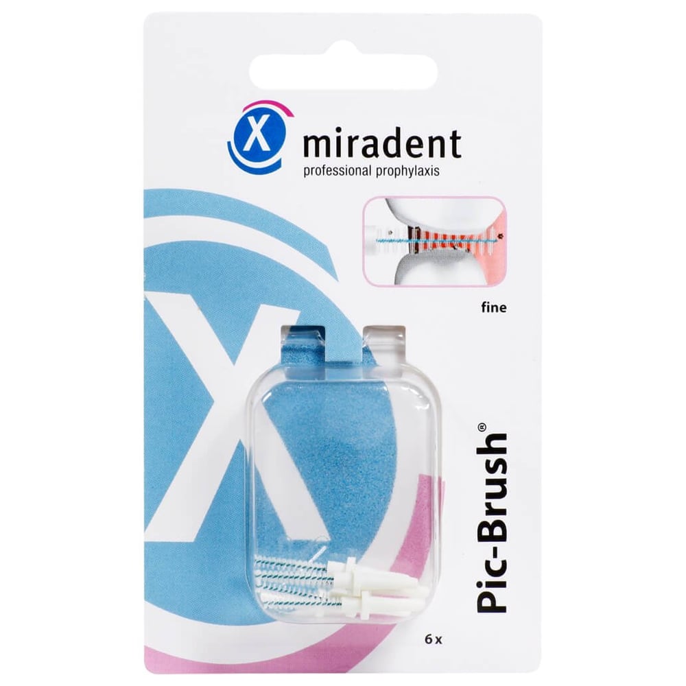 Miradent Interd.Pic-Brush Ersatzb.fein weiß