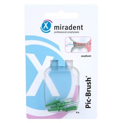 Miradent Interd.Pic-Brush Ersatzb.medium grün