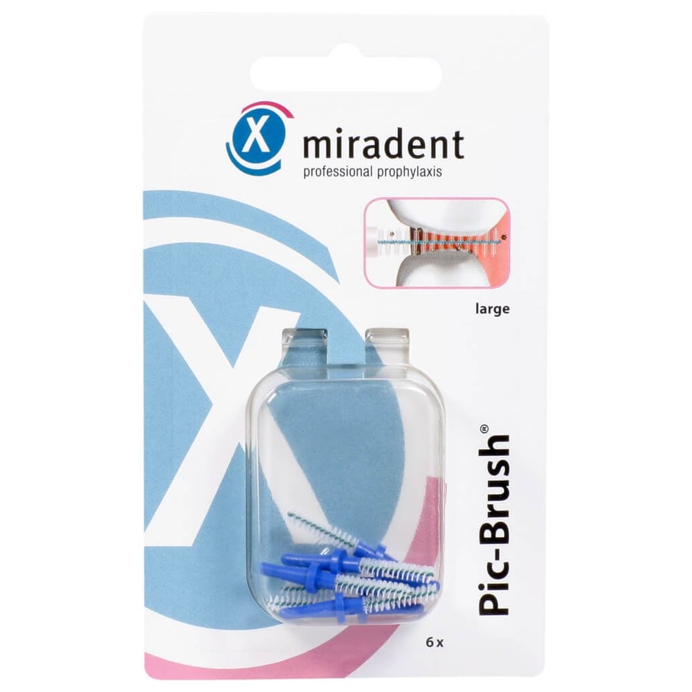 Miradent Interd.Pic-Brush Ersatzb.large blau
