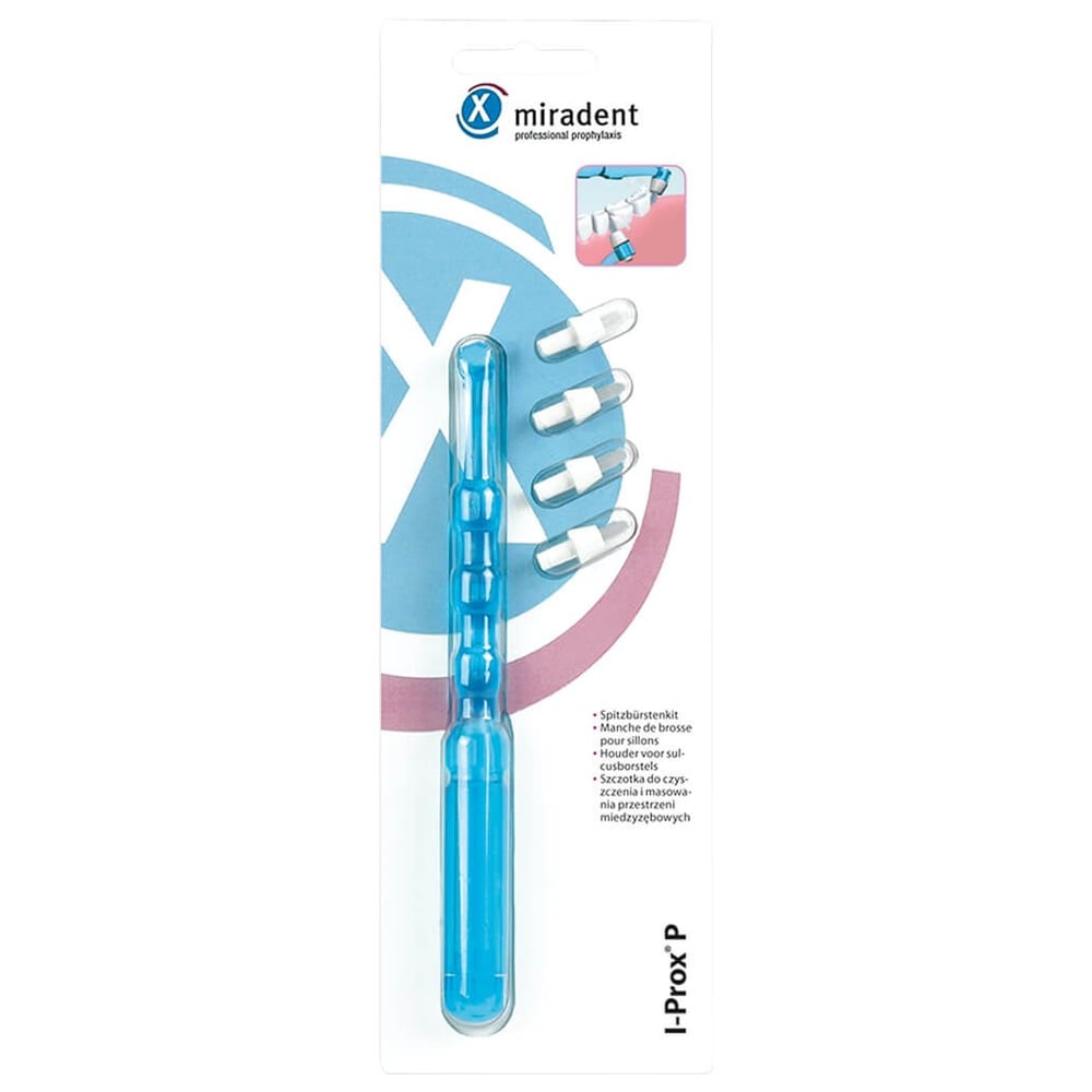 Miradent Spitzbürsten-Kit I-Prox P tra.blau 1H.4B.