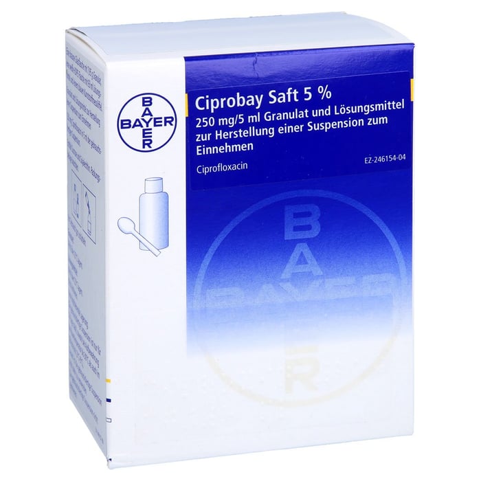 Ciprobay Saft 5% Granulat und Lösungsmittel zur Herstellung einer Suspension