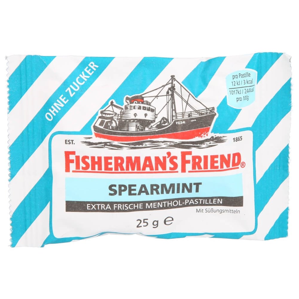 Fishermans Friend Spearmint ohne Zucker Pastillen