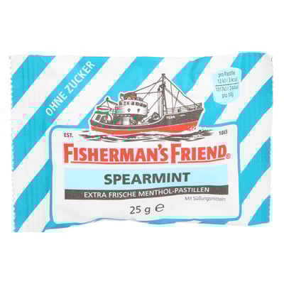 Fishermans Friend Spearmint ohne Zucker Pastillen