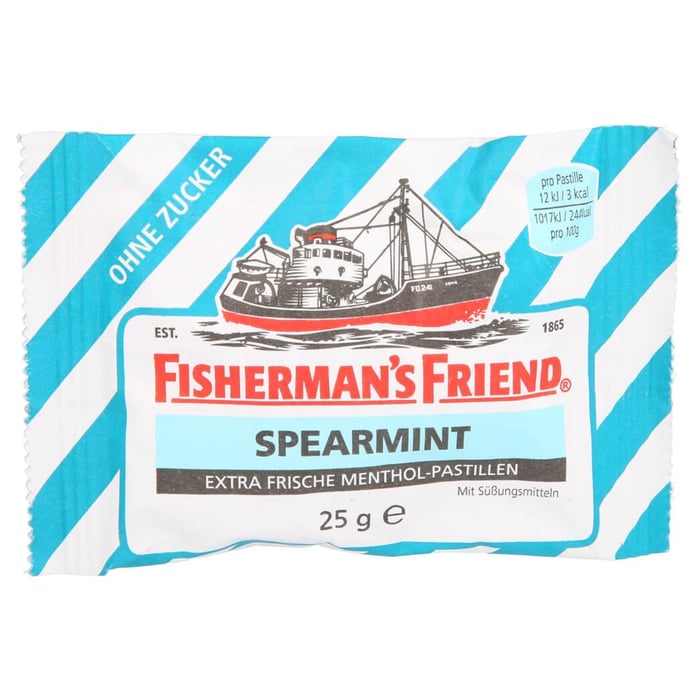 Fishermans Friend Spearmint ohne Zucker Pastillen