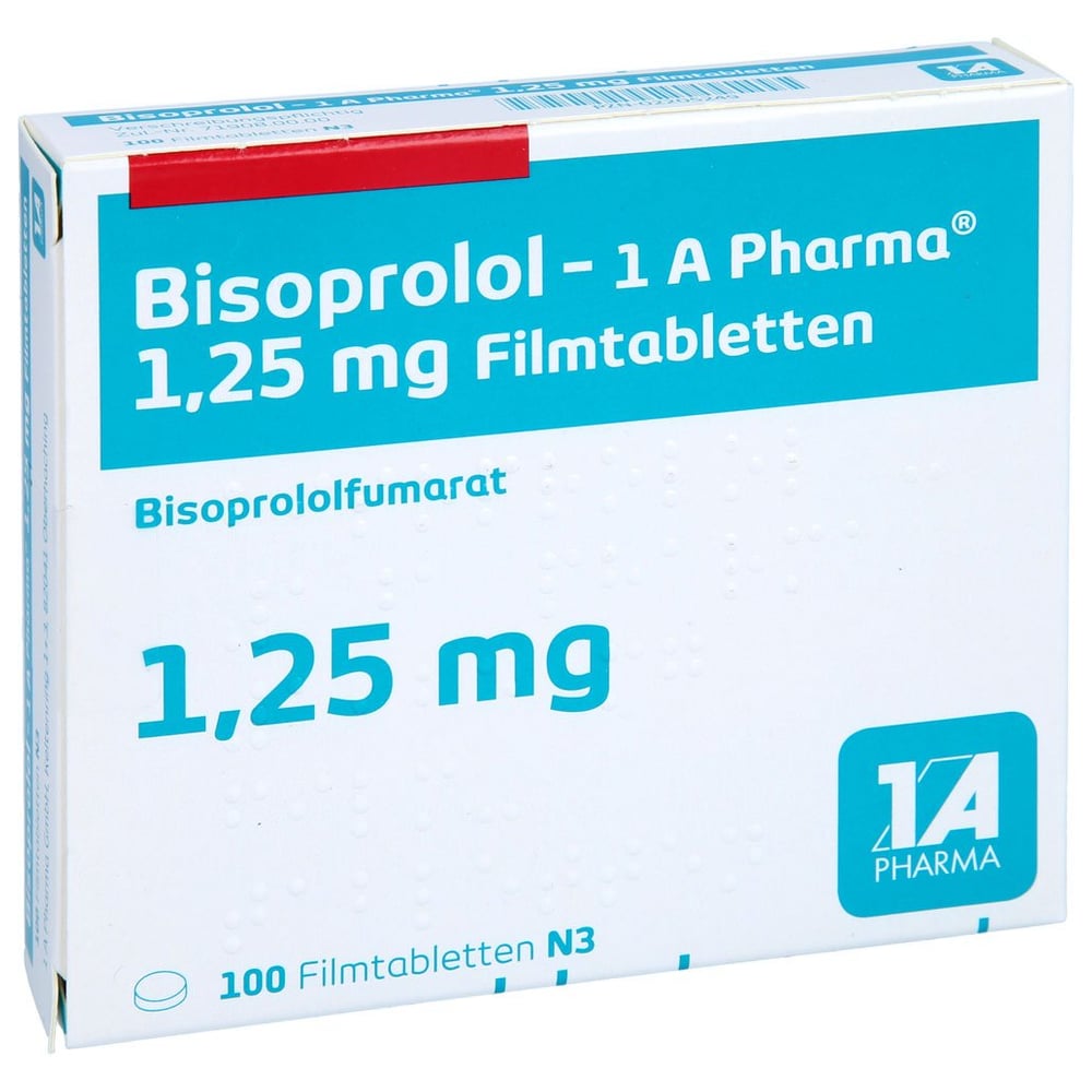 Bisoprolol - 1 A Pharma 1.25mg Filmtabletten