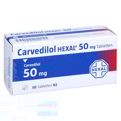 Carvedilol HEXAL 50 mg