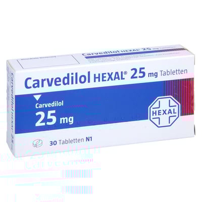 Carvedilol HEXAL 25 mg