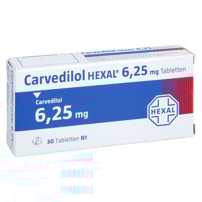 Carvedilol HEXAL 6,25 mg