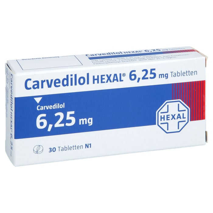 Carvedilol HEXAL 6,25mg