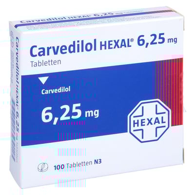 Carvedilol HEXAL 6,25 mg