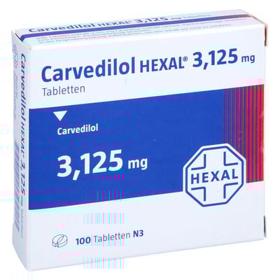 Carvedilol HEXAL 3,125 mg