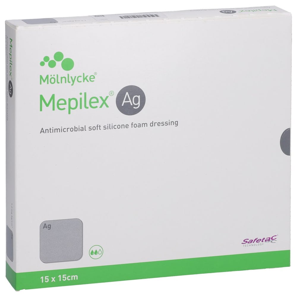 Mepilex Ag 15x15cm steril