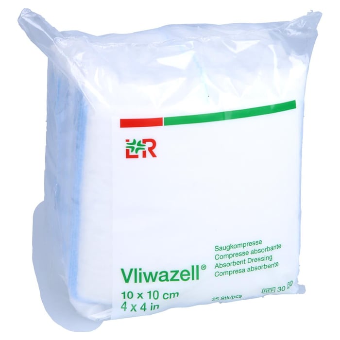Vliwazell Saugkompresse unsteril 10x10cm