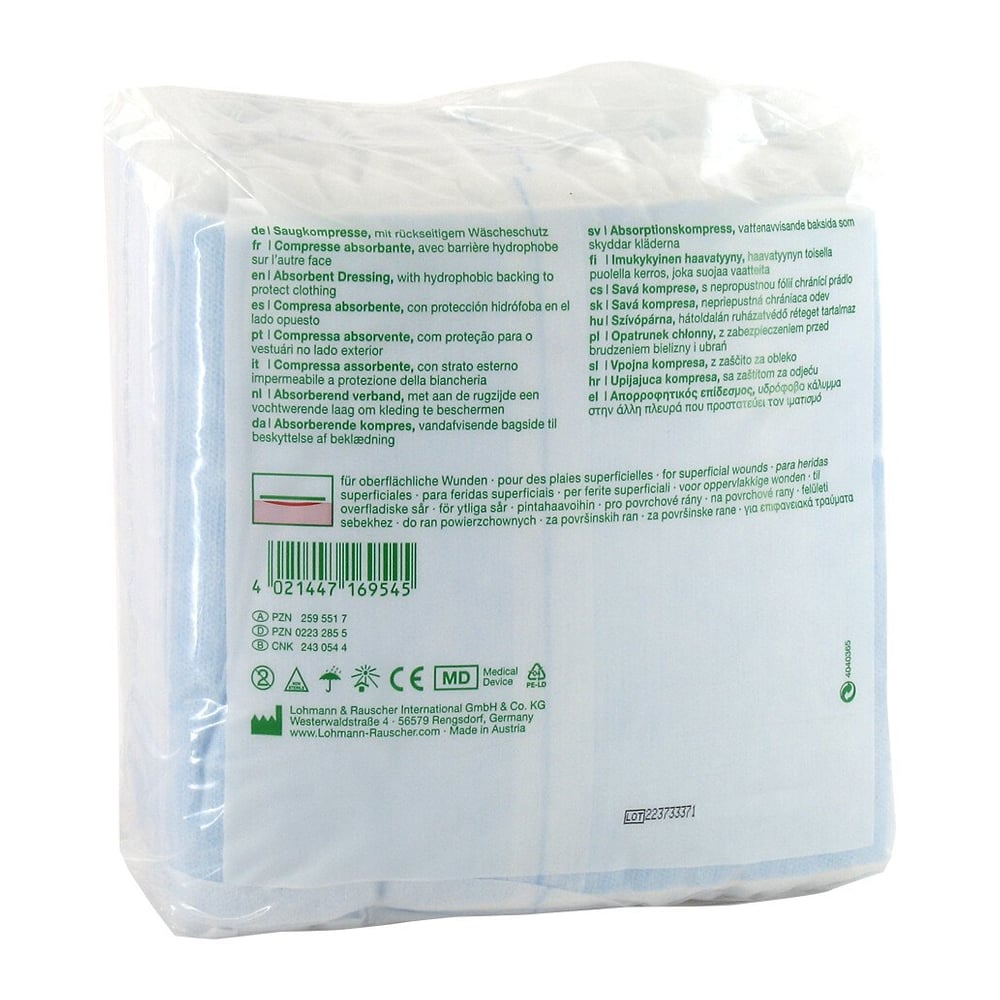 Vliwazell Saugkompresse unsteril 20x20cm