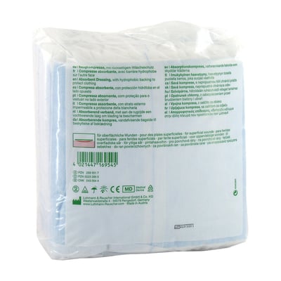 Vliwazell Saugkompresse unsteril 20x20cm