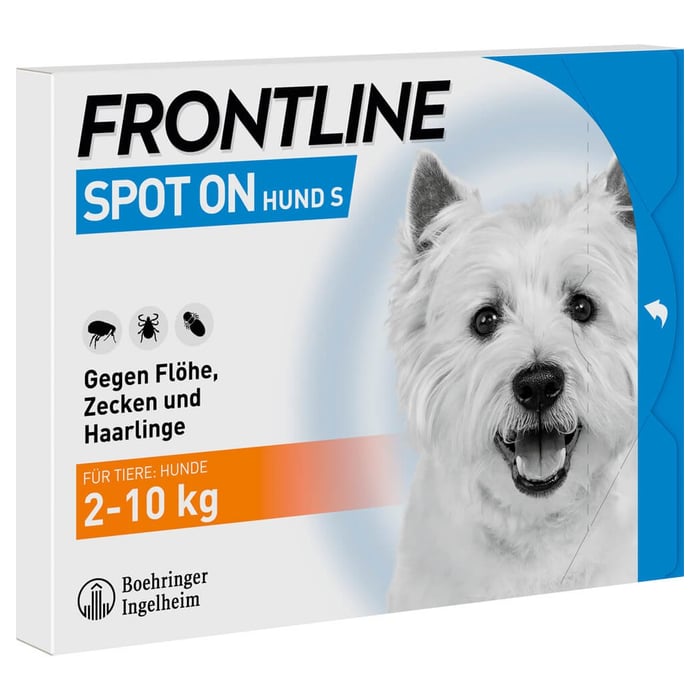 Frontline Spot On bei Hunden 2 - 10 kg