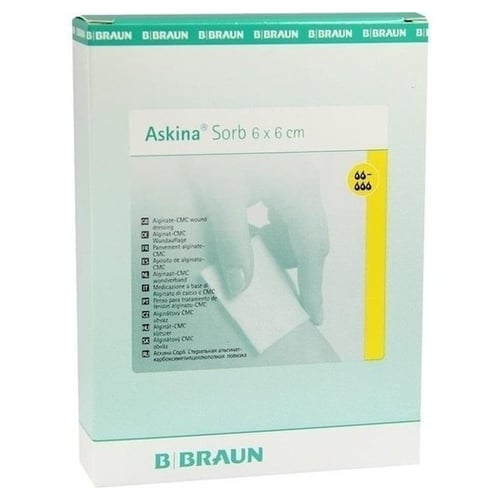 Askina Sorb ster. Alginat-CMC-Wundauflage 6x6 cm Produktbild 1
