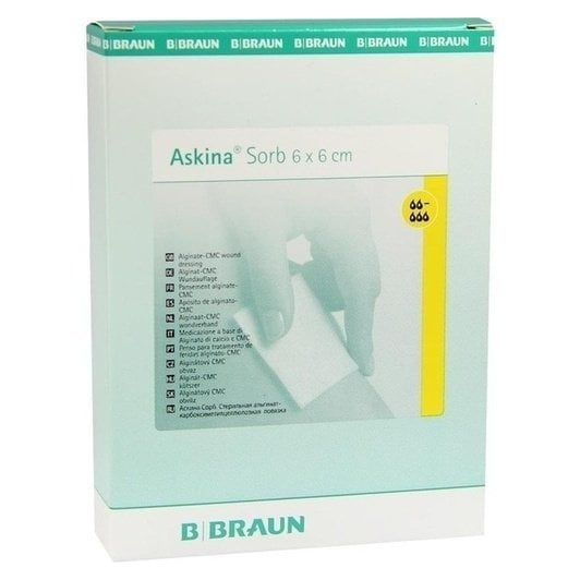 Askina Sorb ster.Alginat-CMC-Wundauflage 6x6cm