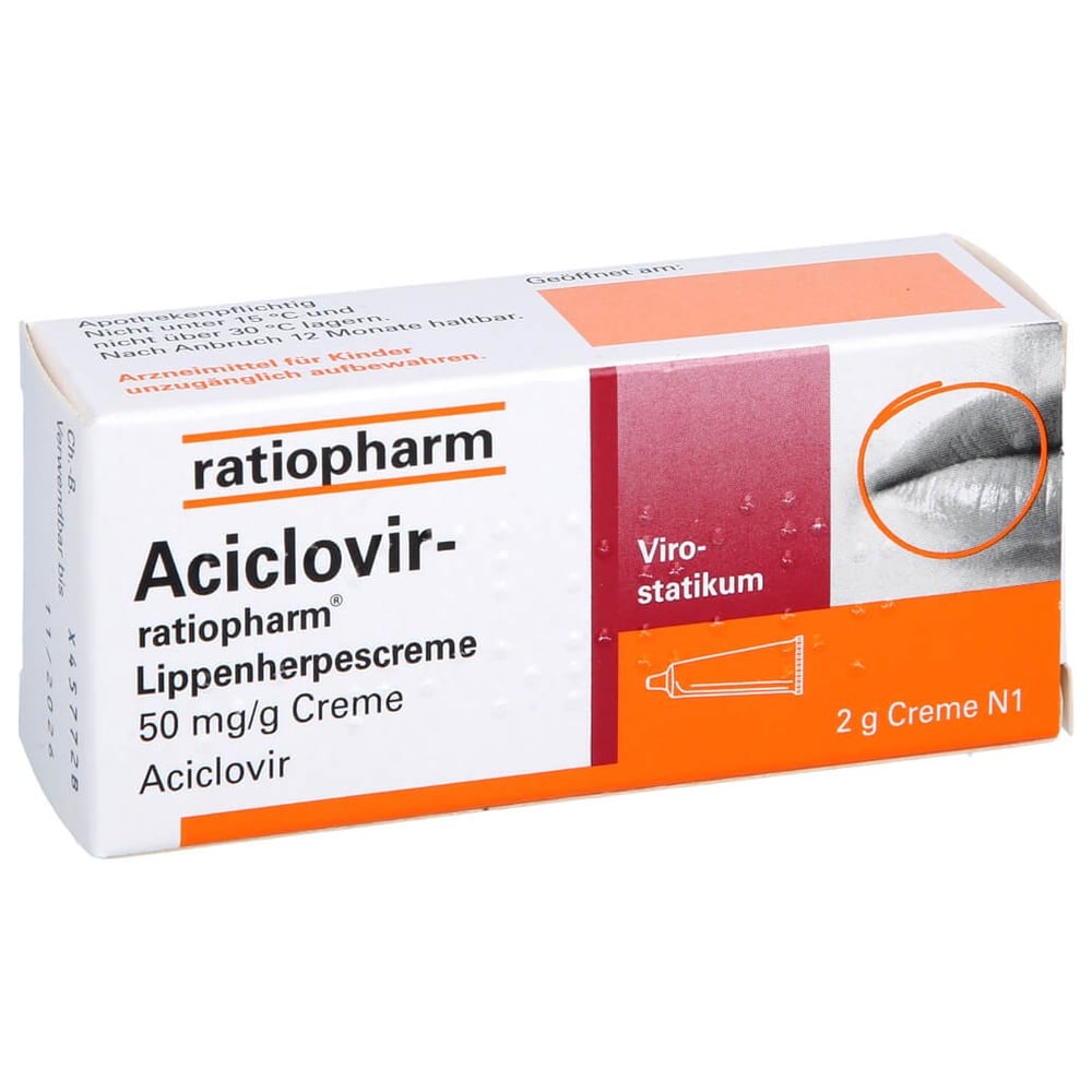 Aciclovir-ratiopharm Lippenherpescreme