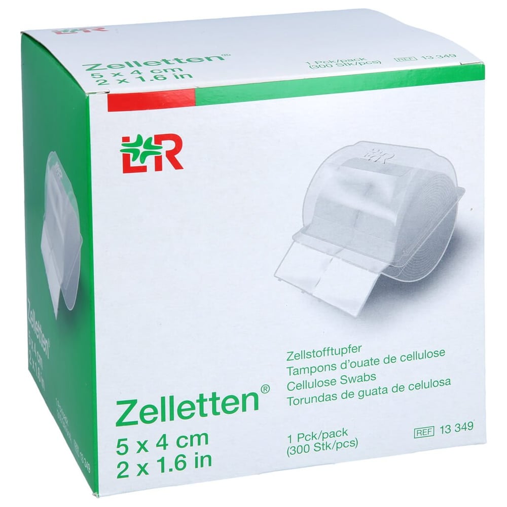 Zelletten Tupfer 4x5 cm unsteril Rolle