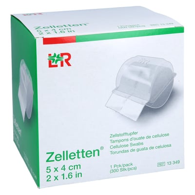 Zelletten Tupfer 4x5 cm unsteril Rolle