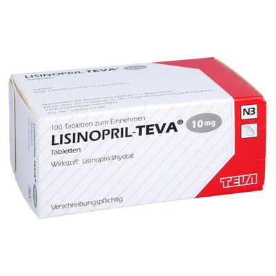LISINOPRIL-TEVA 10 mg Produktbild 1