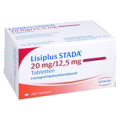 Lisiplus STADA 20 mg/12,5 mg