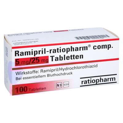 Ramipril-ratiopharm comp. 5 mg/25 mg