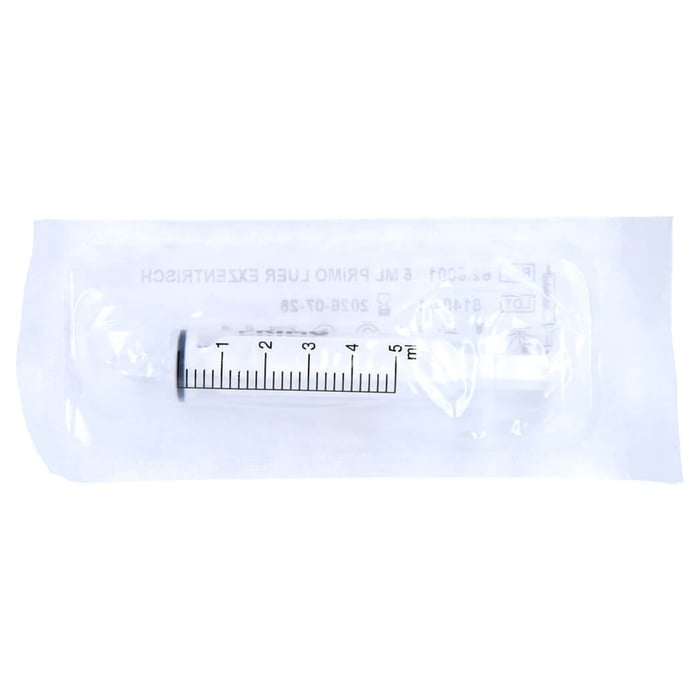 Primo Einmalspritze 5 ml exzentrisch