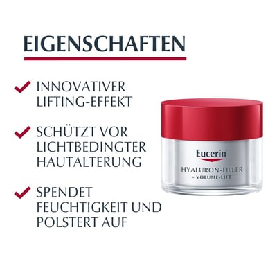 Eucerin Hyaluron-Filler + Volume-Lift Tagespflege für normale Haut bis Mischhaut