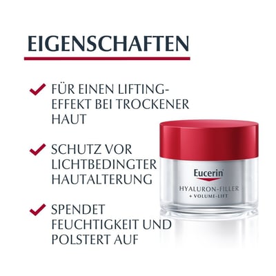 Eucerin Hyaluron-Filler + Volume-Lift Tagespflege für trockene Haut