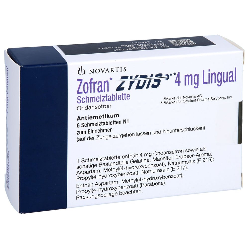 Zofran 4 mg Zydis Lingual