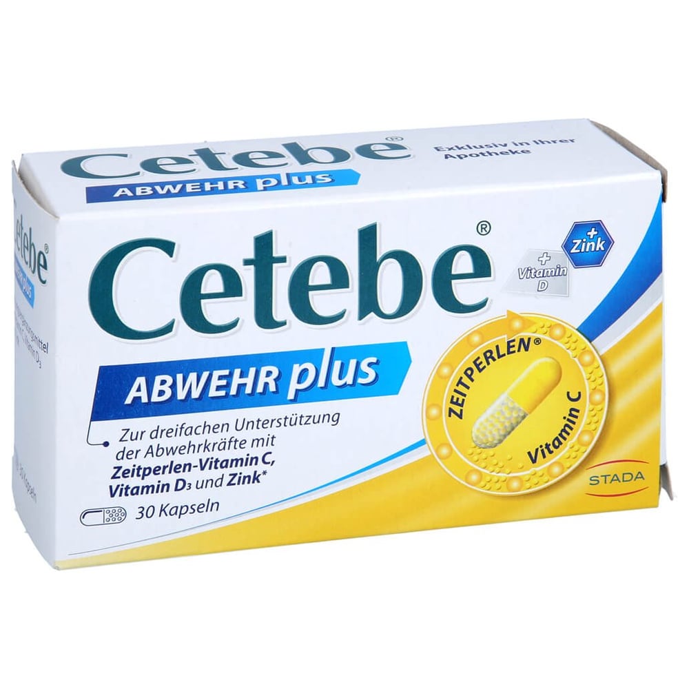 Cetebe Abwehr plus Vitamin C + Vitamin D3 + Zink Kapseln