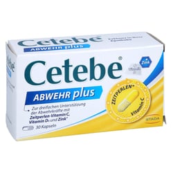 Cetebe Abwehr plus Vitamin C + Vitamin D3 + Zink Kapseln