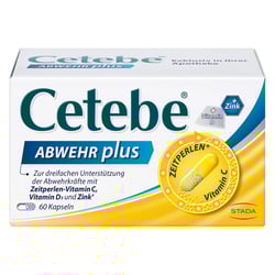 Cetebe Abwehr plus Vitamin C + Vitamin D3 + Zink Kapseln