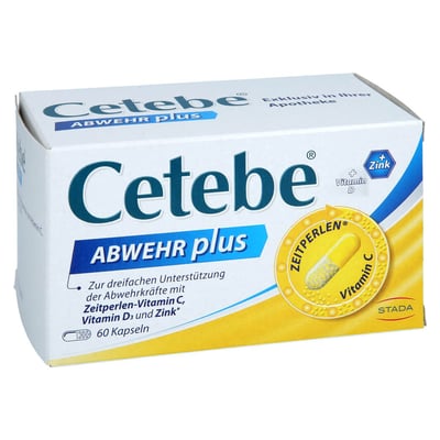 Cetebe Abwehr plus Vitamin C + Vitamin D3 + Zink Kapseln